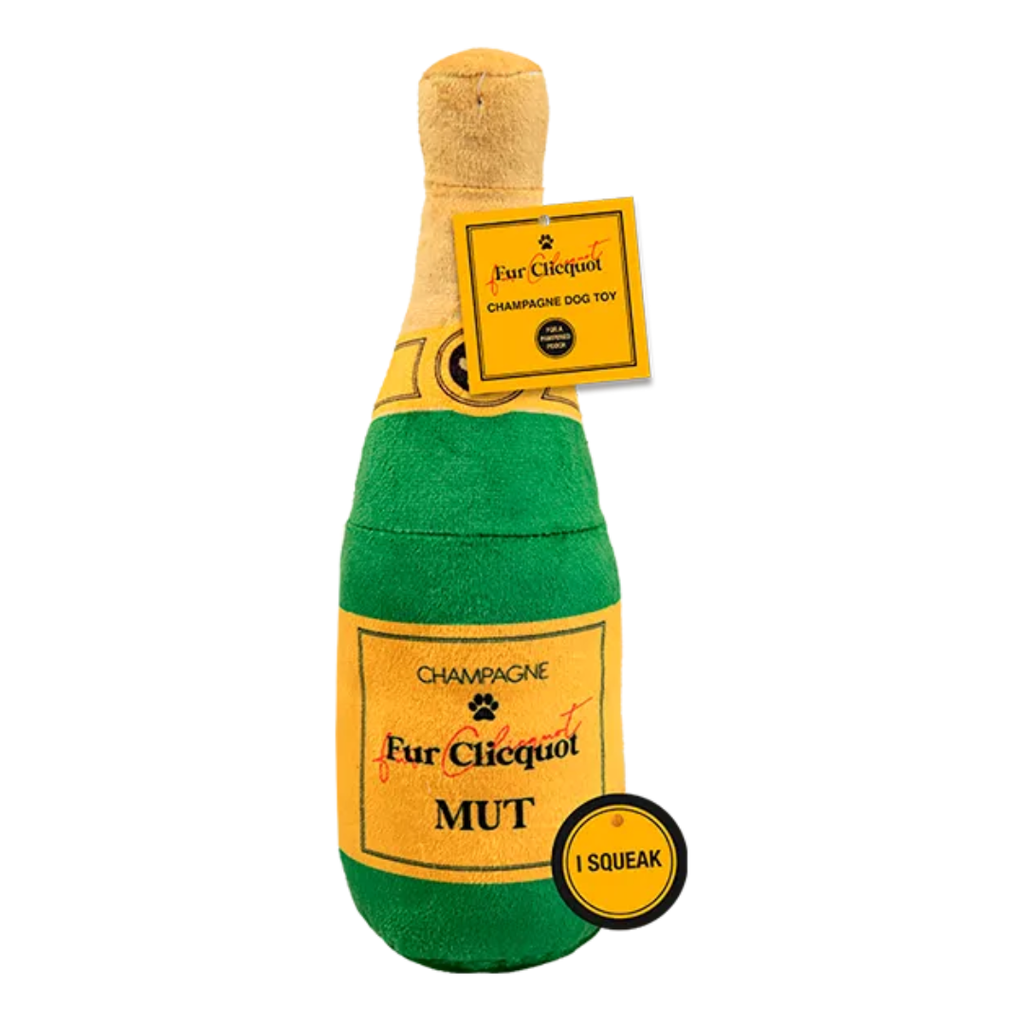 Luxury Champagne Bottle Dog Toy